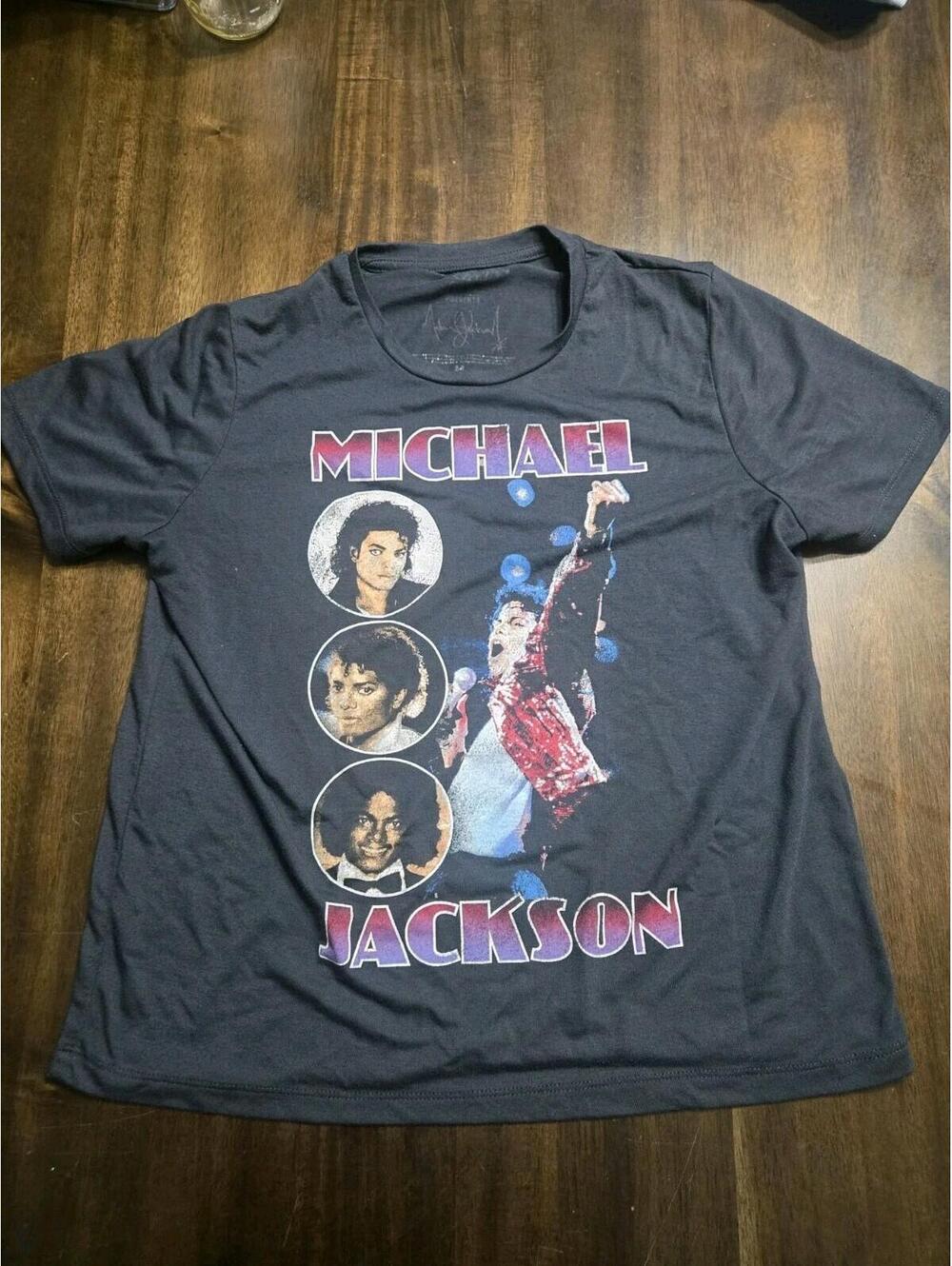 Michael Jackson Graphic T Shirt Black Billie Jean Style Pop King Tee Mens